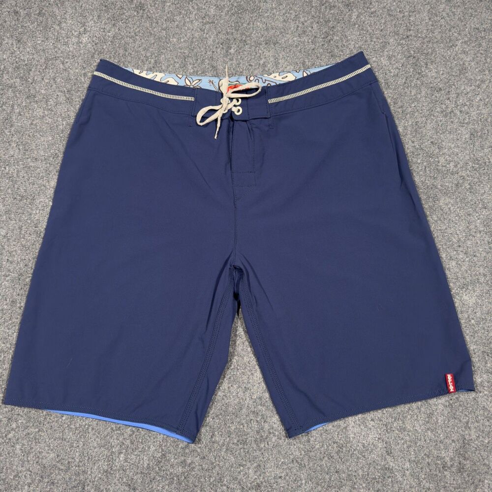 Tommy Bahama Relax Navy Blue Swim Trunks Suit Shorts Men's 38